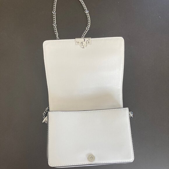 Michael Kors Clutch Crossbody Bag Purse Jade Medium Gusset Embroidered Leather - Picture 4 of 16